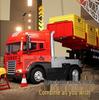Large Alloy Cargo Transport Simulation Trailer Toy Truck for Kids