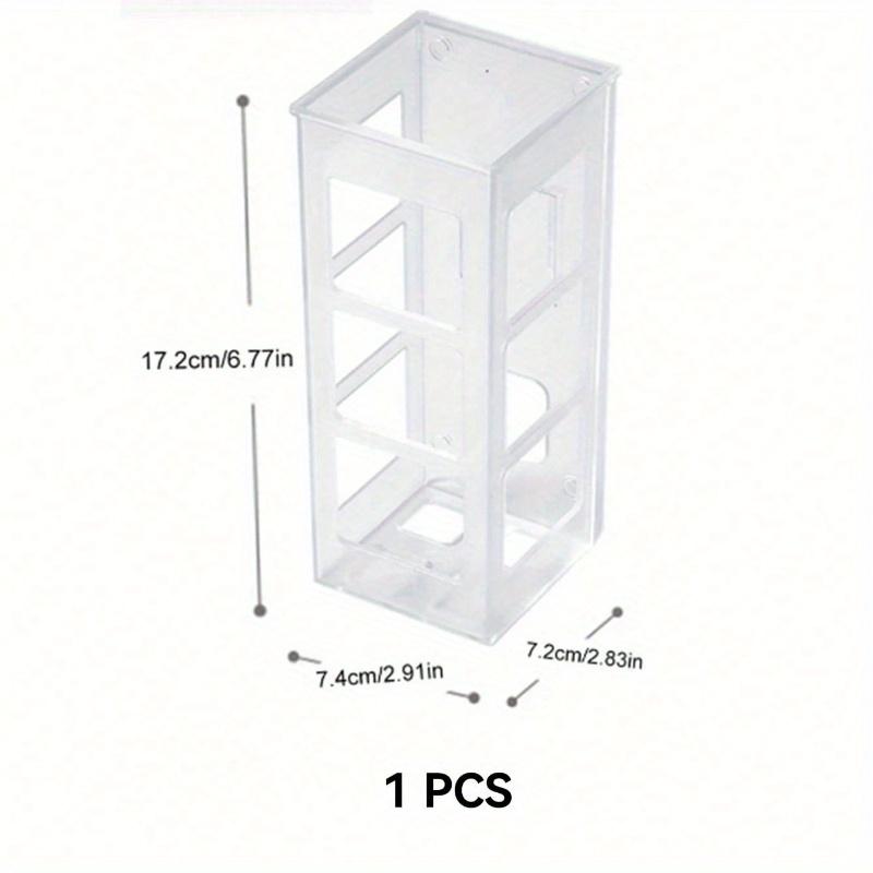 1pc Household Rolled Edge Storage Box, No Drilling Required; Barber Tool Manager, Curling Iron Organizer, Hair Styling Tool Holder