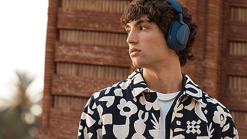 Bowers & Wilkins Px7 S2e (Ocean Blue) Wireless Headphones with Noise Cancellation, aptX Adaptive, Call Support, Multipoint, and Wired Compatible