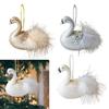 Weihnachts-Tier-Hängeornament, Niedlicher Schwanenanhänger, Weihnachtsdekoration Weihnachtsbaumschmuck