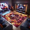 1PC Custom Name Day Dead Celebration Theme Floor Mat Ideal for Living Room, Game Rooms, Office, Bedroom,Floor Mat Playful Design