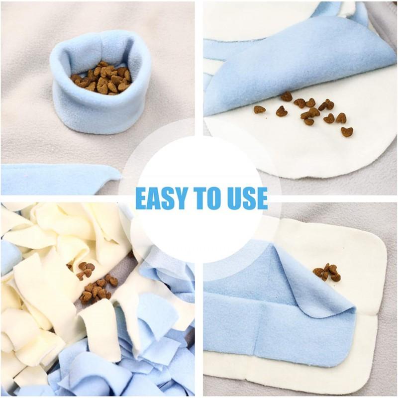 Dog Snuffle Mat Slow Feeder Puzzle Toy Mental Stimulation Scent Training Durable Chew Resistant Plush Pet Enrichment