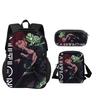 Anime Schoolbags for Boys Girls Best Gift Carry Carrier Pen Case Lethal Company 3pcs Set Daily Pack Camping Book Bags
