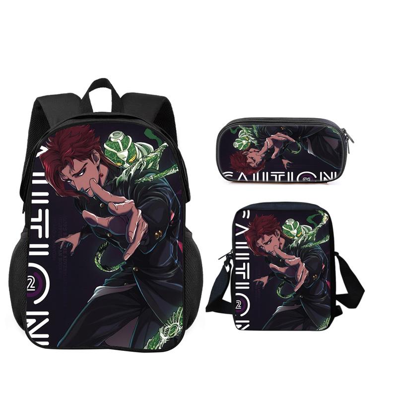 Anime Schoolbags for Boys Girls Best Gift Carry Carrier Pen Case Lethal Company 3pcs Set Daily Pack Camping Book Bags
