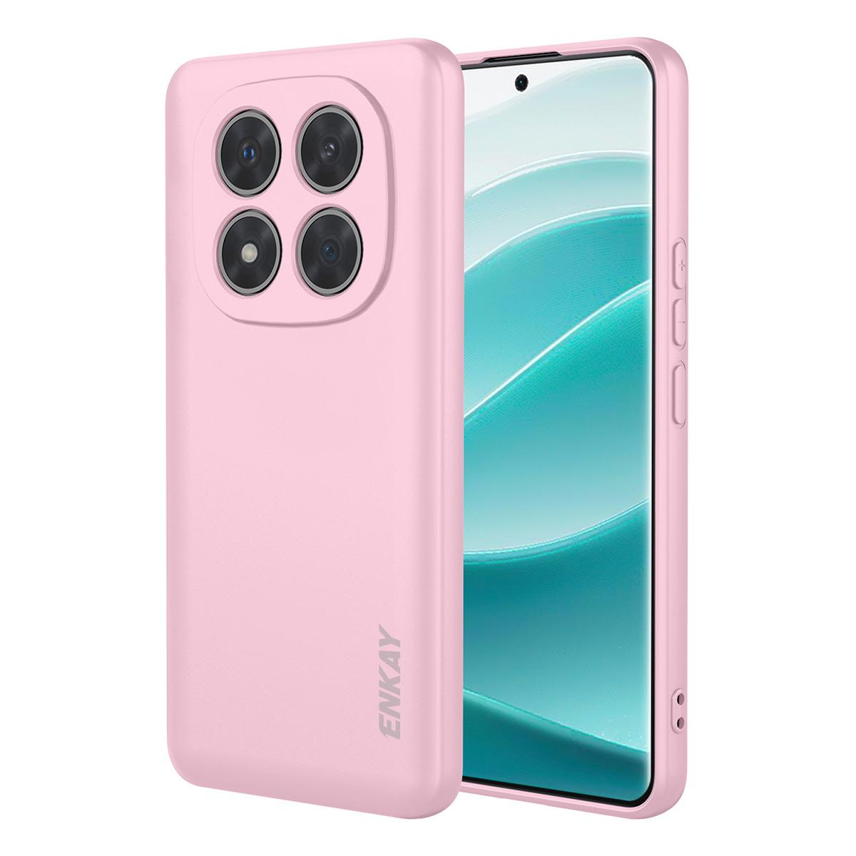 

For Xiaomi Redmi Note 14 Pro 5G Silicone Case ENKAY HAT PRINCE Straight Edge Cell Phone Back Cover
