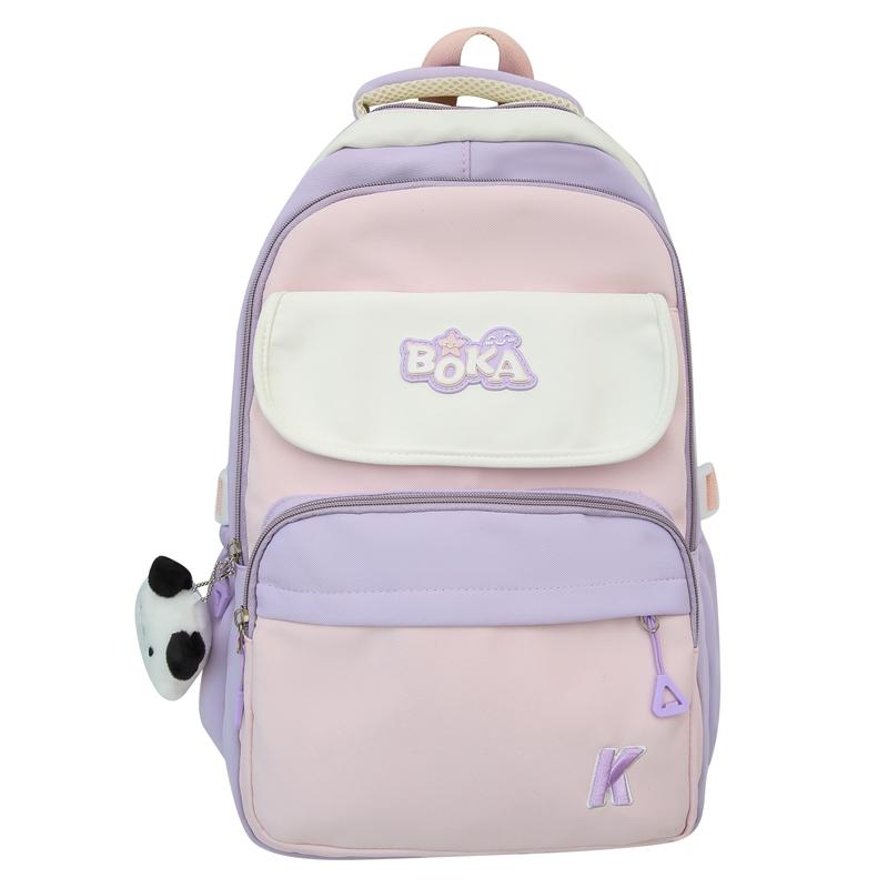 Студенческий школьный рюкзак с цветными блоками — фото 22