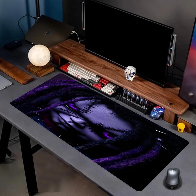 Bride of Chucky Print Mouse Pad, Anti‑Slip Desktop keyboard Mat, for PC Laptop Gaming Working Daily Use, Cool Festival Surprise Gift