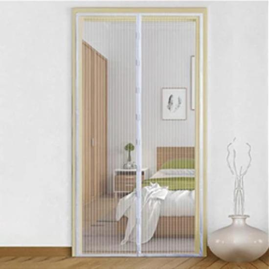 

1-piece Door Curtain Multiple Sizes Mosquito Resistant Magnetic Soft Yarn Door Curtain Magnetic Door Curtain Net Door A For Home 110x210cm