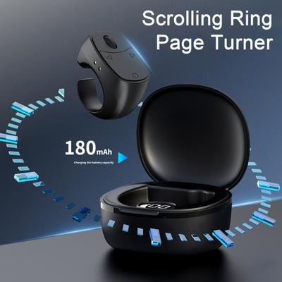 Bluetooth-compatible Fingertip Remote Control Stable Connection Rechargeable Universal Wireless Scrolling Ring Page Turner
