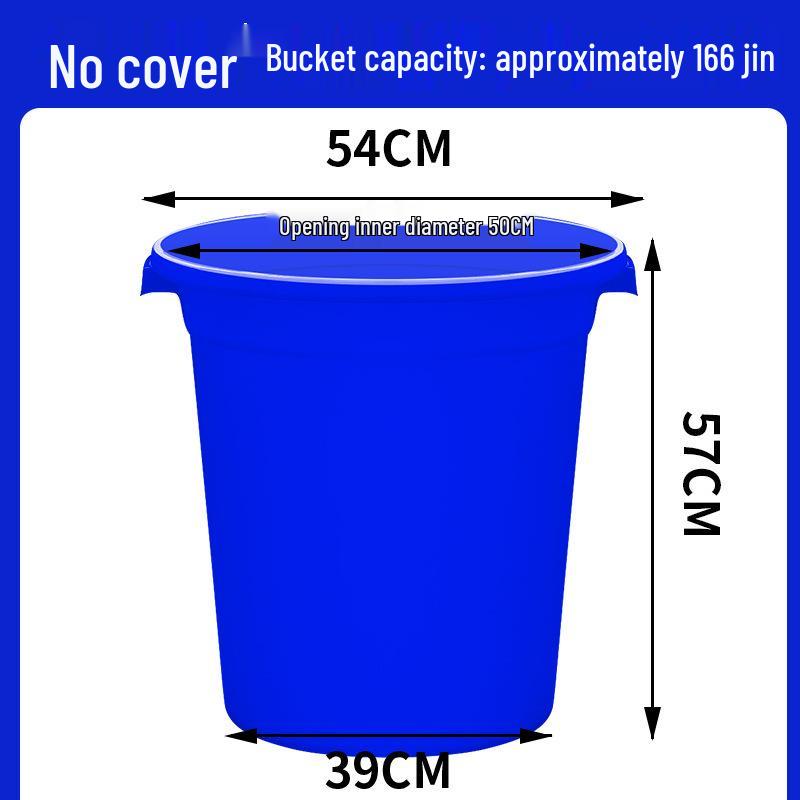 Large Food-Grade Plastic Water Storage Bucket - Extra Capacity & Thickened Design