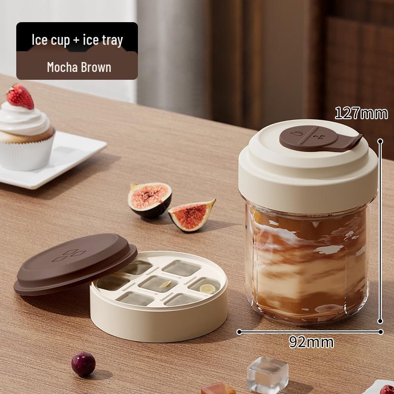 

Elegant Portable Cold Brew Cup with Ice Cube Mold for Stylish Summer Use 500ML