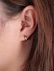 Limerencia G23 Pure Titanium Hypoallergenic Huggie Hoop Earrings for Women Girls Sensitive Ears Rose (8 Millimeters, Gold)