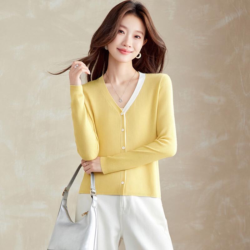 Srcr Women s Fine Wool V-Neck Cardigan US 8