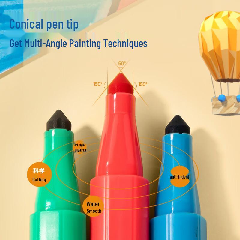 Deli Food-Grade Washable Watercolor Pen Set
