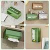 Adhesive Wall Mounted Large Capacity Tissue Box Paper Holder Napkin Organizer Paper Towel