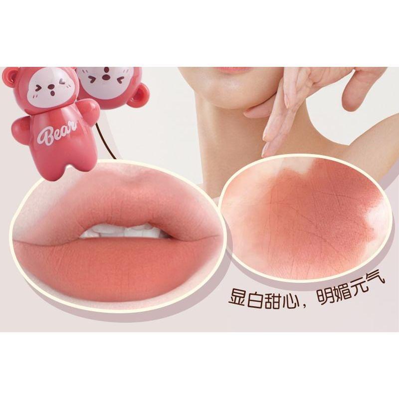 MANSLY - Kuscheliger Bären Schlüsselanhänger Luftiger Nebel Lippen-Schlamm - 4 Farben