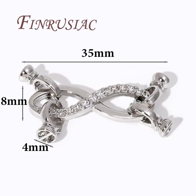18K Gold Plated Brass Pearl Clasps For Bracelets Making,Jewelry Clasp Connectors,Necklaces Clasp,DIY Jewelry Findings