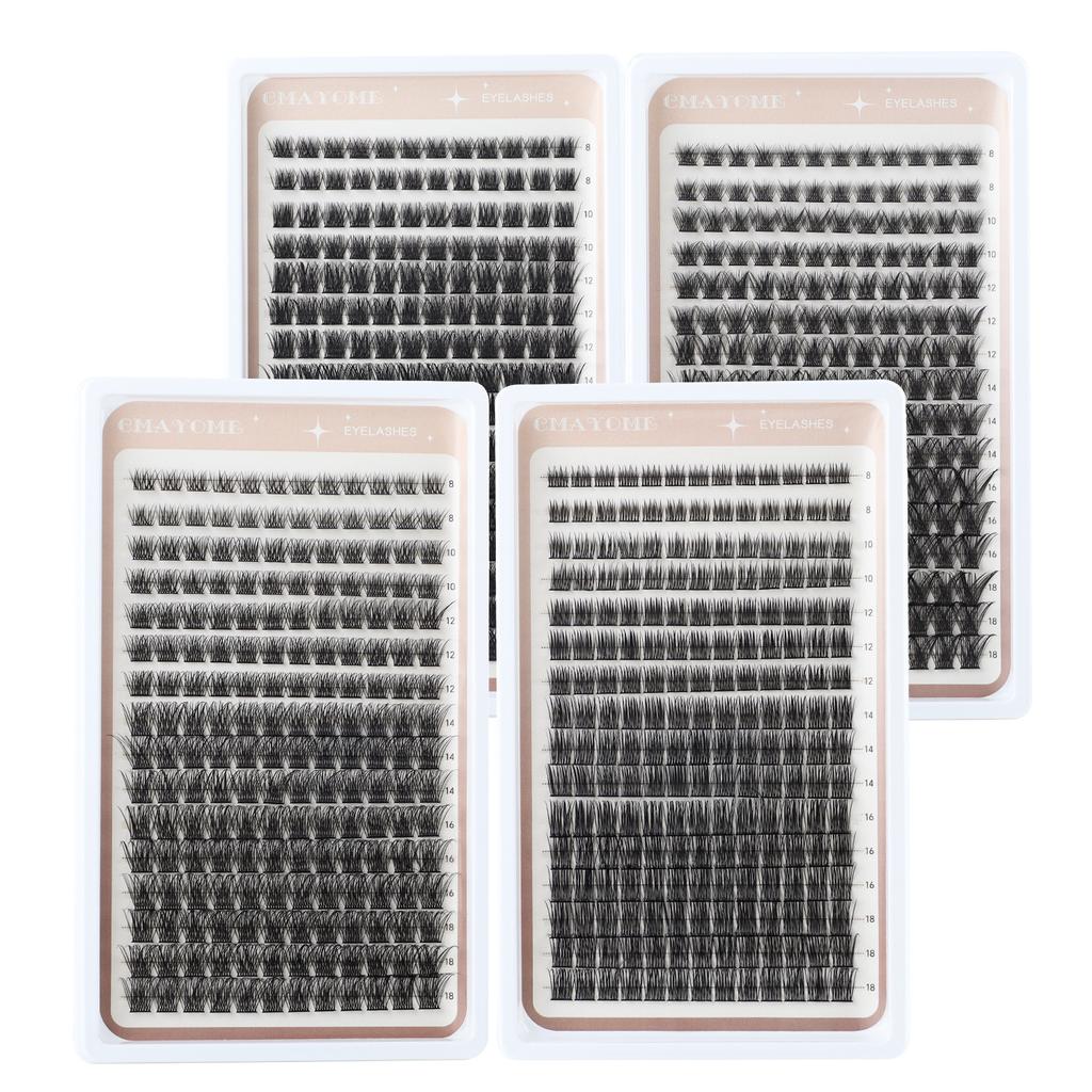 Diy Segmented Single Tuft Of False Eyelashes 8-18Mm Eyelashes Dd Curl Dense Curl