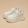 Thick-soled Leather Little White Shoes Women's 7cm Height Increase 2025 Autumn and Winter New Casual Fashion Board Shoes Soft-soled Muffin Shoes