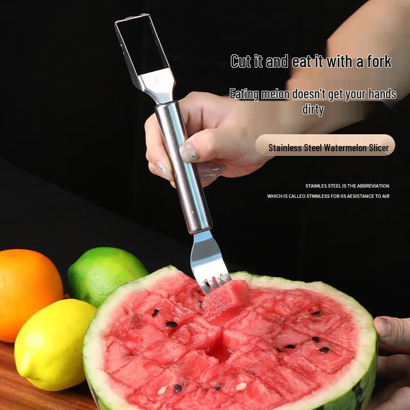 304 Stainless Steel Watermelon Slicer and Fork Set