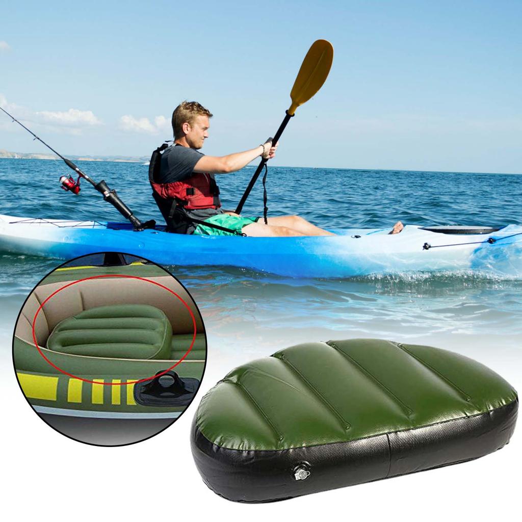 Kayak Inflatable Seat Cushion Universal Waterproof Kayak Boat Inflatable Seat Pad Fit All Types of Inflatable Boats