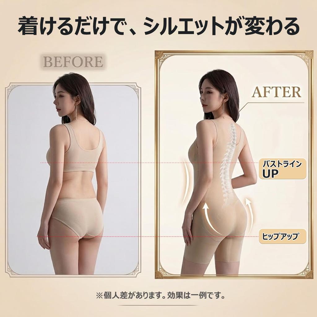 Body Shaper Seamless Shaping Bodysuit Compression Design Shapewear Hip Lift Tummy Control Warming Innerwear Antibacterial Crotch No Shorts Needed