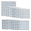Harzschalenform, Untersetzer-Silikonform, Zahlen-Buchstaben-Epoxidform für Harzguss, Heimdekoration, Schmuck-Gießform