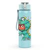 1PC Little Dinosaur Cartoon Character Print 750ml Color Plastic Sports Water Bottle Leakproof Flip Straw Lid Suitable for Sports Office Home Use