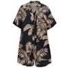 Summer Women's Printed Casual Vacation Style Cardigan And Shorts Set