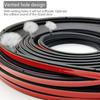 SEAMETAL Car Door Seal Strip Rubber Double Layer Sealing Sticker Soundproof Dustproof Weather Stripping Universal for Car Door Body Trunk