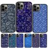 Blue Bandana Phone Case For iPhone 17 Air 15 16 Cover  11 13 14 Pro Max 12 Plus Max Fundas