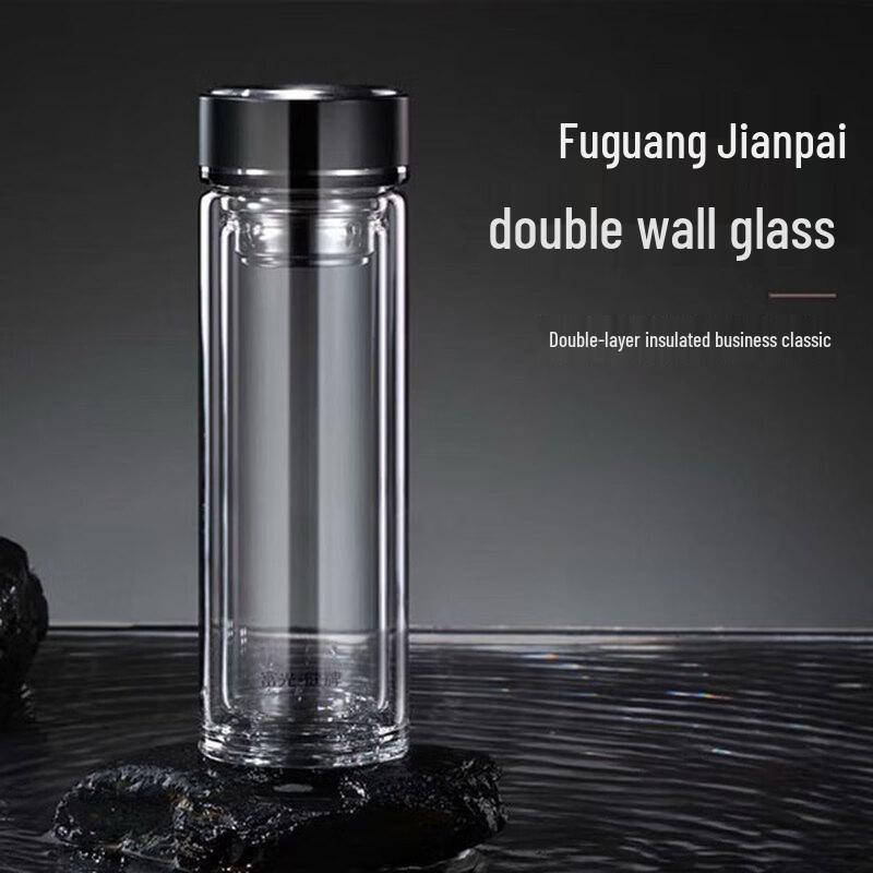 FUGUANG Double-Layer Glass Cup
