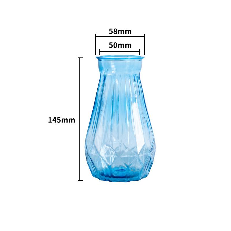 1 Pcs Creative Transparent Plastic Flower Vase Hydroponic Vase Living Room Desktop Decoration Wedding Centerpiece Arrangement