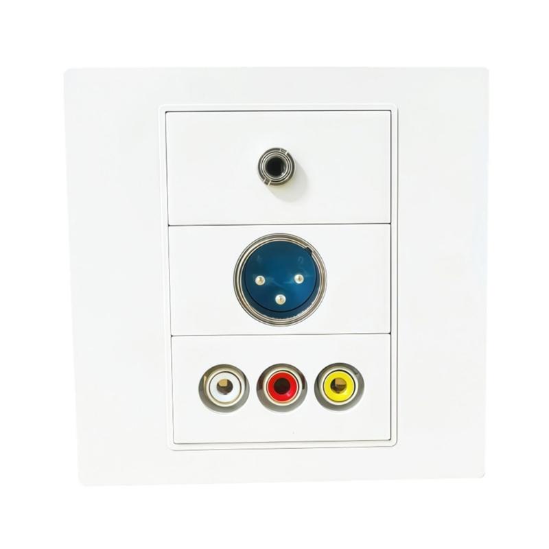 86 Type Modular Panel with Customizable Module Wall Plate Suitable for Multimedia Interfaces ABS Texture Embedded Frame