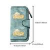Moon Rabbit Starry Sky Long Zipper Wallet, Large Capacity Card Holder, Unisex Clutch Bag, Fashionable Zipper Coin Purse, Suitable for Daily Use, A