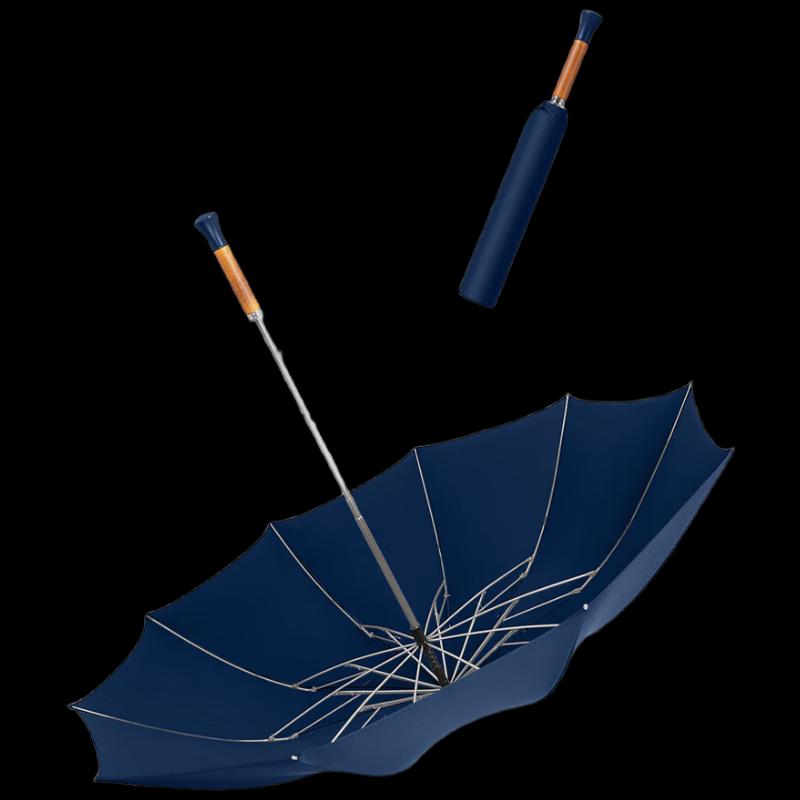 MIDO M2002 Two-Fold Solid Wood Handle Umbrella