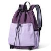 Large-Capacity Badminton&Tennis Racket Bag Multi-functional Drawstring Sports Backpack with Shoe Compartment for Fitness&Leisure