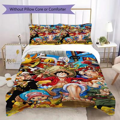 Starring the Classic Japanese Cartoon ONE PIECE Monkey D. Luffy Provides Comfortable Bedding Covers and Pillowcases for Home Use (without Core) K2