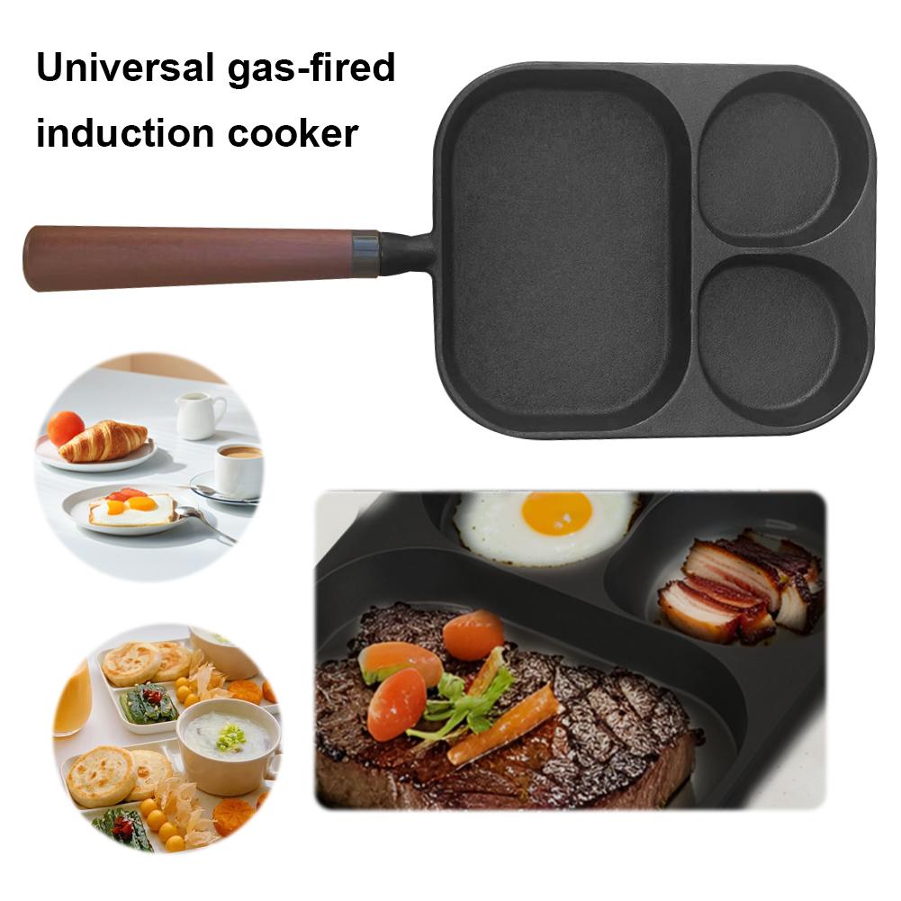 3-in-1 Steak Cooking Pans Non-Stick Versatile Breakfast Skillet Frying Omelet Grill Pan Kitchen Pancake Egg Omelette Maker Mold