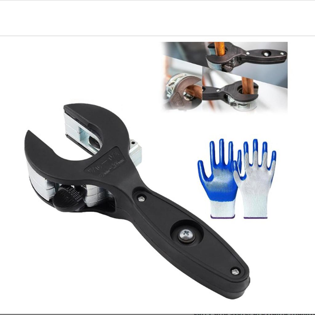Easy To Use Ratcheting Tube Cutter Tool Set for Copper & Aluminum Tubes Plumbing Electrical Projects with Safety Gloves