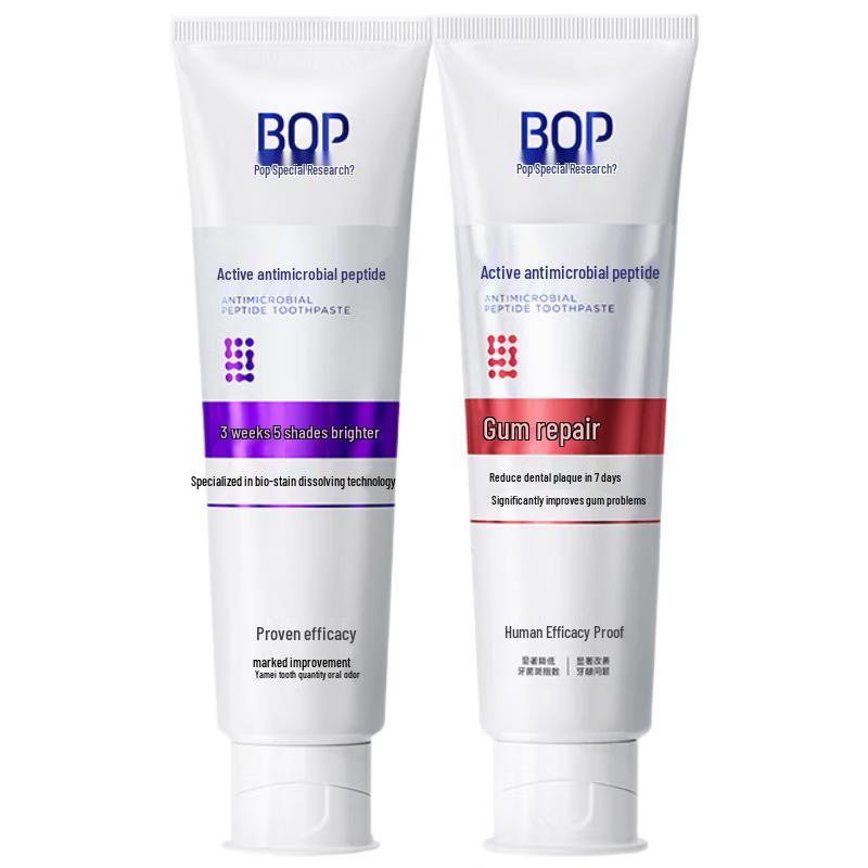 

PoPu Stain Removal & Whitening + Gum Repair Toothpaste Set