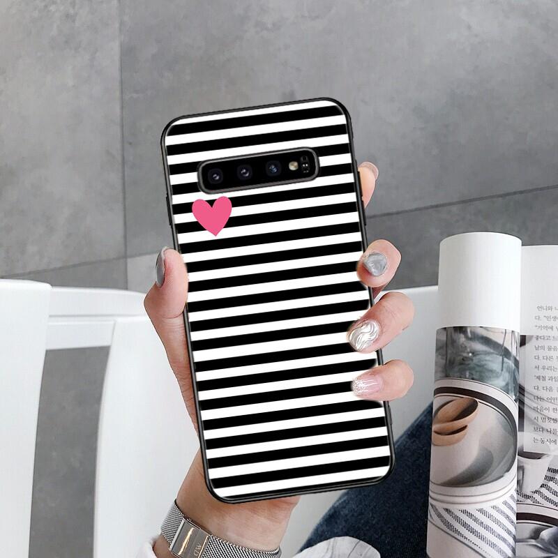 Cow zebra Leopard Polk Dot Black White Phone Case for Samsung Galaxy S22 S20 Ultra S20 S22 Plus S21 S10 S9 S8 Plus S10E S20 FE
