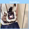 Fashion Cute Girl Mini Bag With Lace Plaid Design For Daily Use