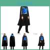 Stylový modrý upírský kostým pro muže Ideální pro halloweenské cosplay akce s Draculou