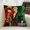 One Piece Pillow Cover Anime Fan Favorite Character Print Decorative Pillowcase for Bedroom Living Room and Anime Enthusiasts