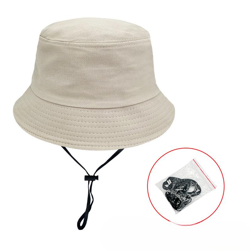 Summer Pure Cotton Big Head Fisherman Hat Women Show Face Small Face Protection UV Sun Protection Hat Big Brim Sun Protection Hat