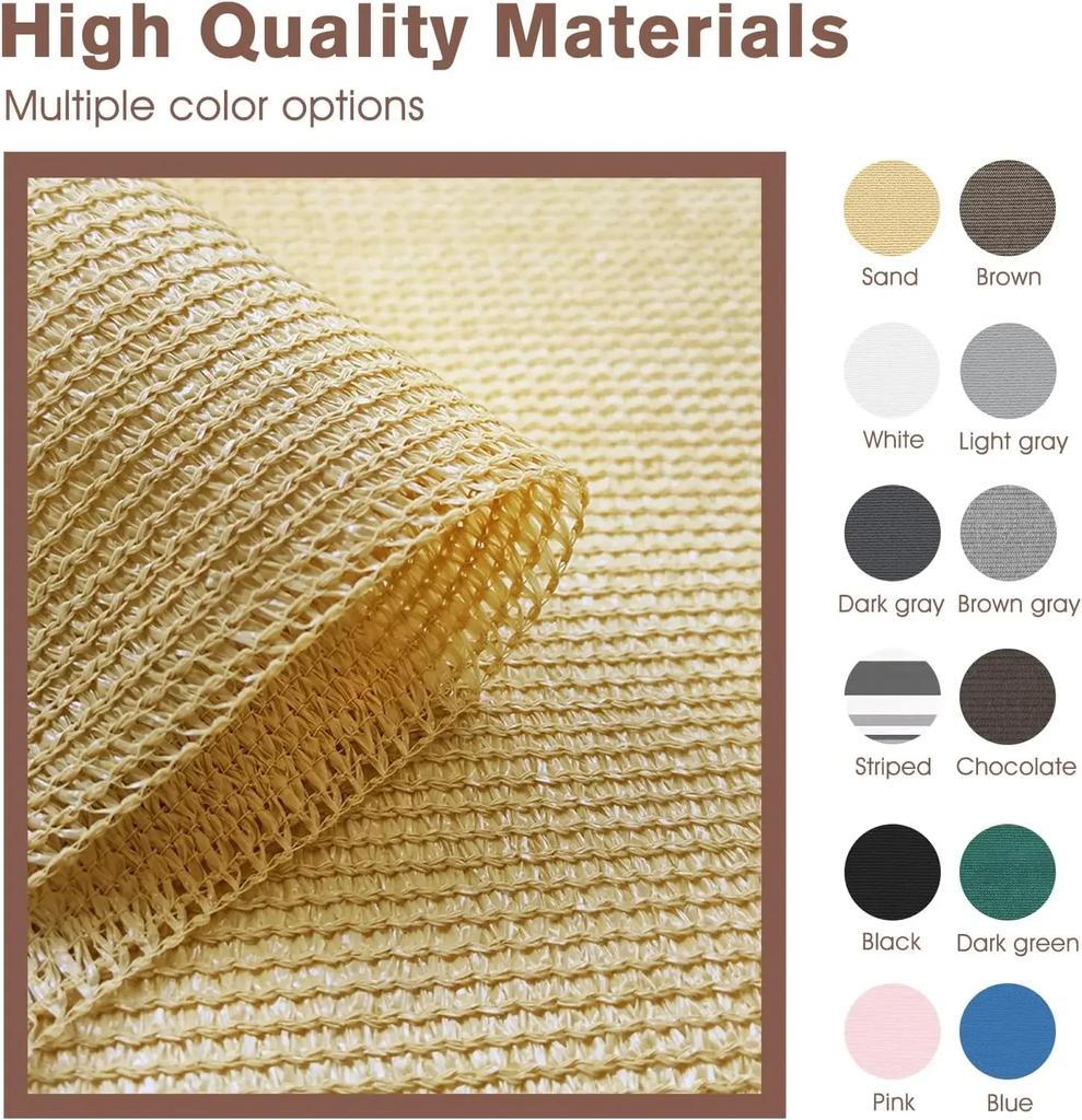 4x1M Bytový Balkonová Zástěna Soukromí Odolná Větrná Clona pro Venkovní Zahrádku Terasu Kryt Zábradlí Paluby