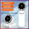 2025 New Hand-held Folding High-speed Powerful Turbo Fan Hanging Neck Outdoor 180 Degree Folding Desktop Mini Fan