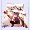 New 3D Digital Printed Games Genshin Impact Three-Piece Bedding Set With Winter Home Polyester Quilt Cover With Cartoon Pattern