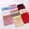 Fashion Bubble Pearl Chiffon Scarf Flower Beads Hijab Muslim Women Headscarf Turban Shawl Wrap Islam Veil Stoles Scarves Bufanda